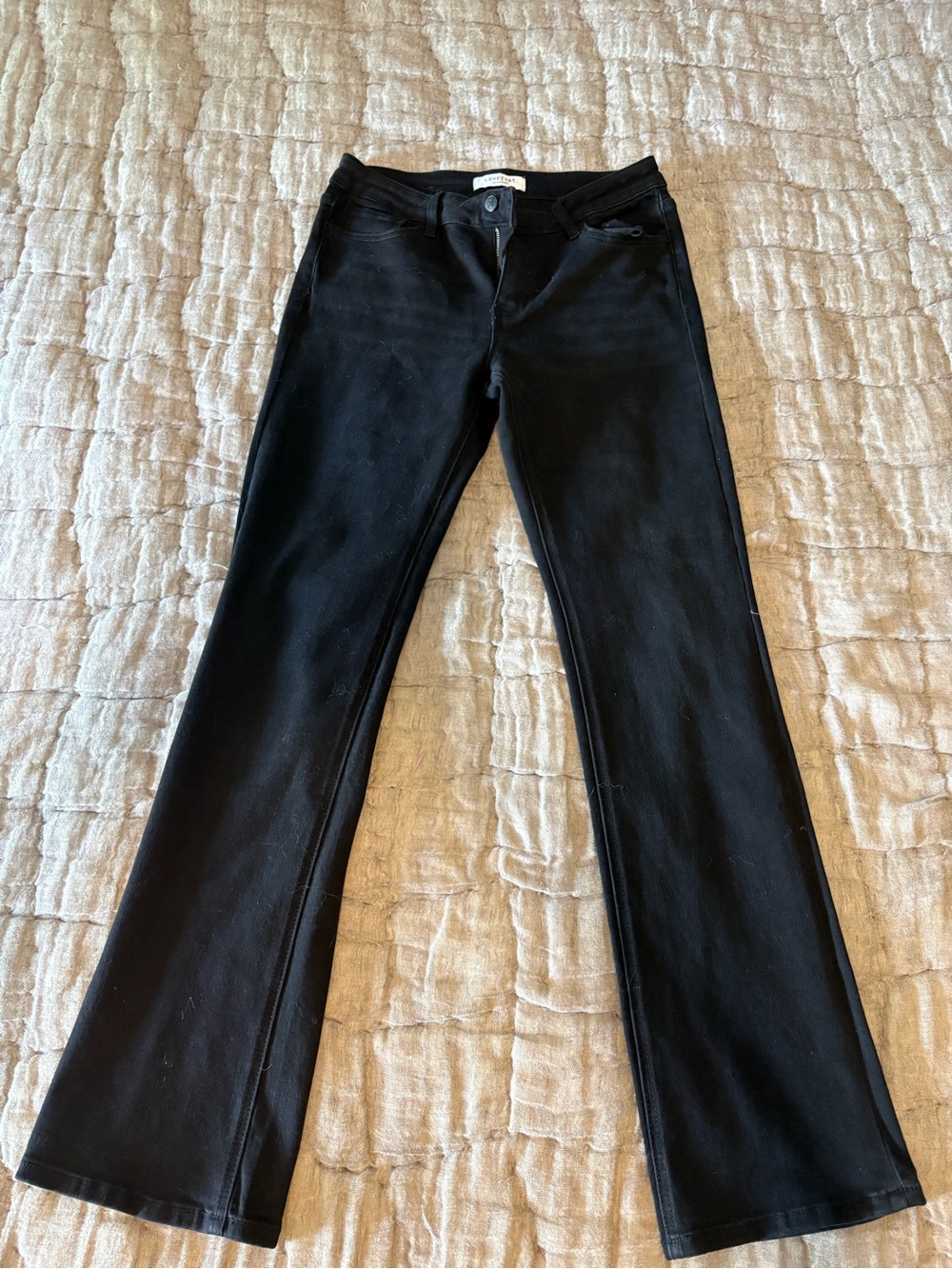 LOVERVET Black Flare Jeans — wide leg